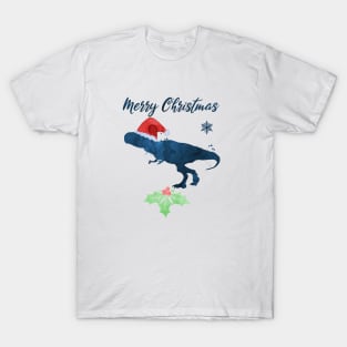 Christmas Dinosaur Tyrannosaurus Rex T-Shirt